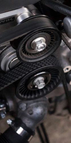 image of a car engine belts